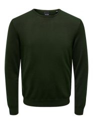 ONLY & SONS Sweter "Wyler" w kolorze zielonym rozmiar: S. Zielone swetry męskie Only & Sons, s, bez wzorów, z włókna, bez kołnierzyka. Za 52.67 zł.