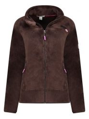 Geographical Norway Kurtka polarowa "Upaline" w kolorze brązowym rozmiar: M. Brązowe kurtki damskie Geographical Norway, m, bez wzorów, z polaru, bez kaptura. Za 126.45 zł.