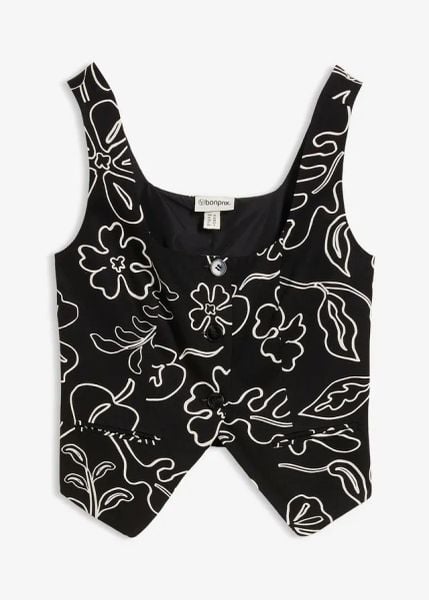 Kamizelka w stylu marynarki. Czarne kamizelki damskie bonprix. Za 149.99 zł.