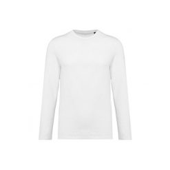 Koszulka z długim rękawem Suprima z okrągłym dekoltem Kariban Premium. Białe koszulki męskie z długim rękawem KARIBAN, m, z bawełny. Za 132.50 zł.
