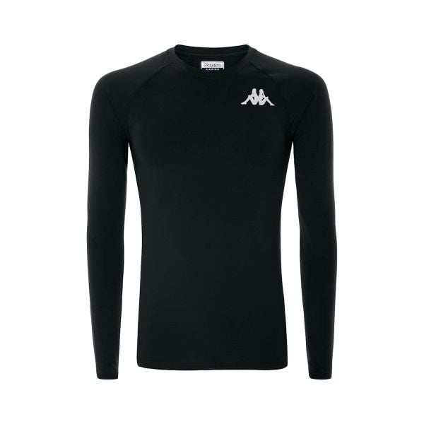 Koszulka z długim rękawem Kappa Vurbat. Czarne bielizna termoaktywna męska Kappa, l, bez wzorów, z materiału. Za 137.95 zł.
