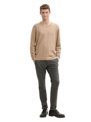 Tom Tailor Sweter w kolorze beżowym rozmiar: L. Brązowe swetry męskie Tom Tailor, l, bez wzorów, z bawełny, bez kołnierzyka. Za 87.81 zł.