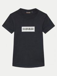 Napapijri T-Shirt S-Chamois NP0A4HYL M Czarny Regular Fit. Czarne t-shirty chłopięce Napapijri, bez wzorów, z bawełny, bez ramiączek. Za 69.99 zł.