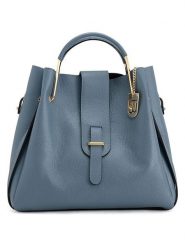 Lucca Baldi Skórzana torebka "Vinci" w kolorze błękitnym - 33 x 28 x 13 cm rozmiar: onesize. Niebieskie torebki klasyczne damskie Lucca Baldi, bez wzorów, z materiału, bez dodatków. Za 347.99 zł.