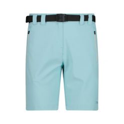 Damskie spodenki CMP z paskiem Turkusowe. Niebieskie szorty damskie CMP, bez wzorów, z elastanu. Za 149.99 zł.