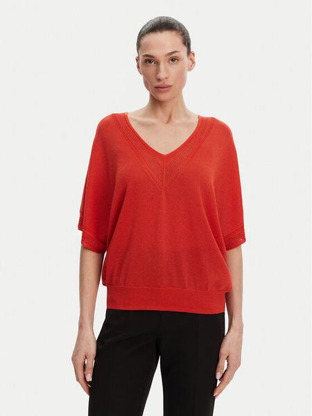 Morgan Bluzka 241-MCHRIS Pomarańczowy Relaxed Fit. Brązowe bluzki damskie Morgan, m, bez wzorów, z wiskozy, bez kołnierzyka, bez ramiączek. Za 119.99 zł.