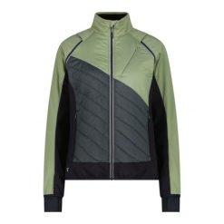 Bluza sportowa damska CMP 30A2276E624GREENTEA. Brązowe bluzy z kapturem damskie CMP, na zimę, z materiału. Za 634.00 zł.