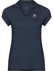 Odlo Funkcyjna koszulka polo "Kumano" w kolorze granatowym rozmiar: M. Niebieskie bluzki sportowe damskie Odlo, m, bez wzorów, z materiału, bez ramiączek. Za 100.99 zł.