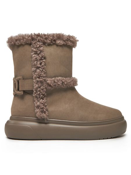 TWINSET Śniegowce 242TGT190 Brązowy. Brązowe śniegowce damskie Twinset, ze skóry. Za 619.99 zł.