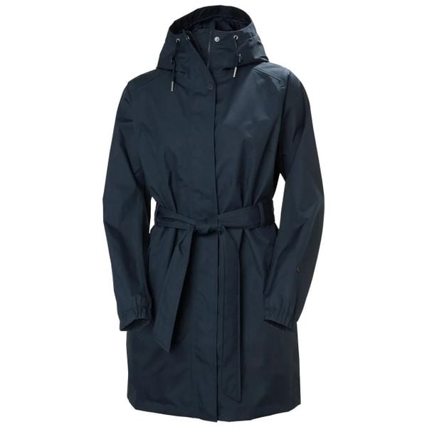 Damska kurtka wodoodporna Helly Hansen Hh Classics Trench. Niebieskie kurtki damskie Helly Hansen, bez wzorów, z kapturem. Za 718.00 zł.