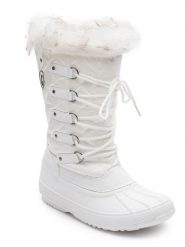 Kimberfeel Kozaki zimowe "Elsa" w kolorze białym rozmiar: 40. Białe kozaki damskie Kimberfeel, z materiału, bez obcasa. Za 209.33 zł.