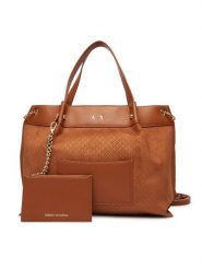 Armani Exchange Torebka XW001211 AF22645 U6119 Beżowy. Brązowe torebki klasyczne damskie Armani Exchange, bez wzorów, ze skóry, bez dodatków. Za 799.99 zł.