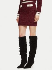 Guess Spódnica mini W6BD48 Z1763 Bordowy Regular Fit. Czerwone spódniczki damskie Guess, s, z aplikacjami, mini. Za 434.99 zł.