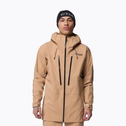 Kurtka narciarska męska Columbia Platinum Peak II 3L Shell. Brązowe kurtki męskie Columbia, l, bez wzorów, bez kaptura, narciarskie. Za 1,429.00 zł.