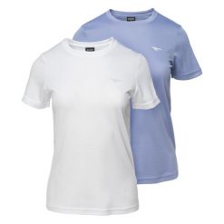 T-shirt Damski Jodin 2pak. Białe t-shirty damskie Hi-tec, bez wzorów, bez kołnierzyka. Za 77.99 zł.