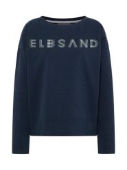 ELBSAND Bluza "Aliska" w kolorze granatowym rozmiar: M. Niebieskie bluzy bez kaptura damskie ELBSAND, m. Za 152.83 zł.