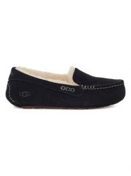 UGG Mokasyny "Ansley" w kolorze czarnym ze skóry jagnięcej rozmiar: 41. Czarne mokasyny damskie Ugg, ze skóry. Za 484.31 zł.
