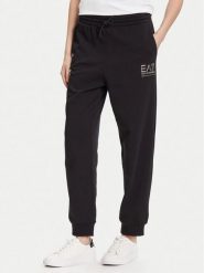 EA7 Emporio Armani Spodnie dresowe 7W000418 AF12473 MC021 Czarny Regular Fit. Czarne spodnie dresowe damskie EA7 Emporio Armani, l, bez wzorów, z bawełny. Za 299.99 zł.