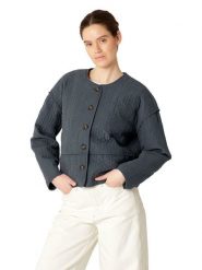 Ilse Jacobsen Kurtka przejściowa w kolorze szarym rozmiar: 36. Szare kurtki damskie Ilse Jacobsen, bez wzorów, bez kaptura. Za 173.99 zł.