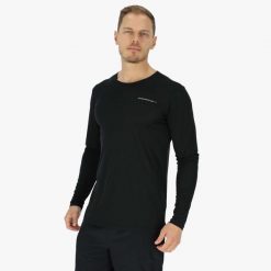 Koszulka Treningowa Męska Swedemount Ultra Light LS Tee II szybkoschnąca. Czarne koszulki męskie z długim rękawem SWEDEMOUNT, m, z syntetyku. Za 149.99 zł.