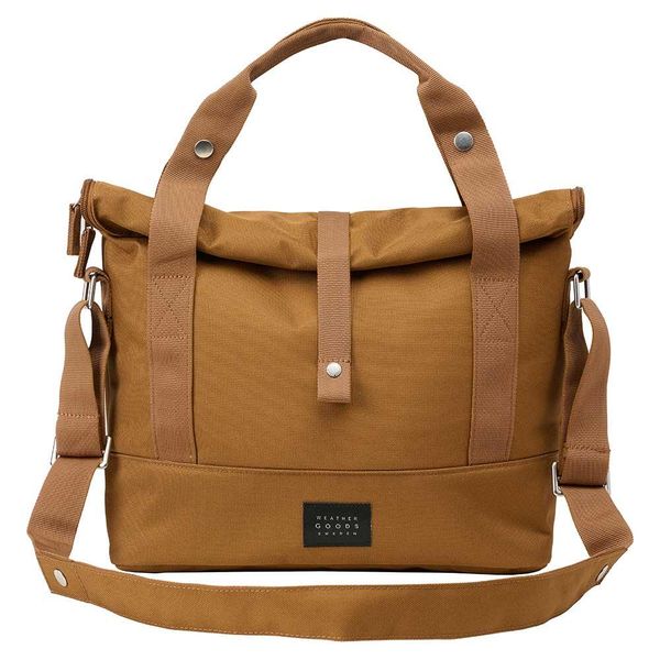 Weathergoods Sweden torba na ramię na rower CITY toffi. Brązowe torby męskie na ramię WEATHER GOODS, bez wzorów, z poliesteru, na ramię. Za 710.50 zł.