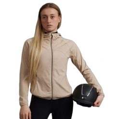 Kurtka jeździecka dla kobiet Premier Equine Franca. Brązowe kurtki przeciwdeszczowe damskie PREMIER EQUINE. Za 316.50 zł.