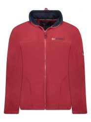 Geographical Norway Kurtka polarowa "Tamazonie" w kolorze czerwonym rozmiar: M. Czerwone kurtki męskie Geographical Norway, m, bez wzorów, z materiału, bez kaptura. Za 132.05 zł.