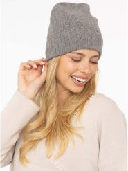 Zwillingsherz Kaszmirowa czapka w kolorze szarym rozmiar: onesize. Szare czapki zimowe damskie Zwillingsherz, z kaszmiru. Za 130.99 zł.