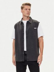 Calvin Klein Jeans Kamizelka LV04RC733G Czarny Regular Fit. Czarne kamizelki męskie Calvin Klein Jeans, m, z bawełny. Za 309.99 zł.