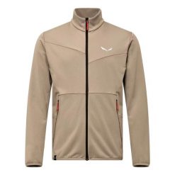 Kurtka z dresu Salewa Puez Sun. Brązowe kurtki męskie Salewa, s, bez wzorów, z dresówki, bez kaptura. Za 340.00 zł.