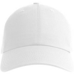 6panelowa Czapka Z Daszkiem Z Bawełny Organicznej Dla Dorosłych Unisex. Białe czapki męskie ATLANTIS, bez wzorów, z bawełny. Za 85.99 zł.