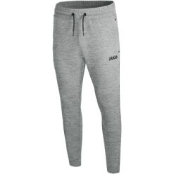 Spodnie dresowe Jako jogging Premium Basics. Szare spodnie dresowe męskie Jako, bez wzorów, z dresówki. W wyprzedaży za 240.70 zł.