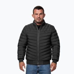 Kurtka męska Pitbull Naylor Padded. Czarne kurtki męskie PITBULL, l, bez wzorów, z materiału, bez kaptura. Za 299.99 zł.