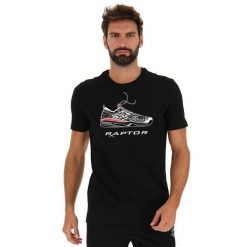 Koszulka tenisowa męska Lotto Squadra II Tee Raptor. Czarne t-shirty sportowe męskie Lotto, m, z bawełny, bez ramiączek, na fitness i siłownię. Za 75.00 zł.