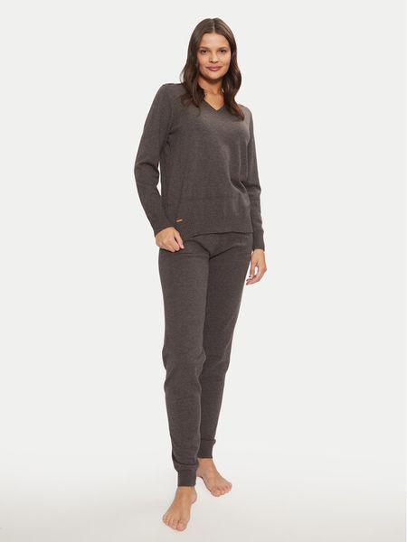 Selmark Piżama P9876 Szary Relaxed Fit. Szare piżamy damskie SELMARK, s, bez wzorów, z syntetyku, bez ramiączek. Za 259.99 zł.