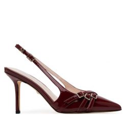 Szpilki Marciano Guess. Czerwone sandały damskie Marciano Guess, z aplikacjami, bez obcasa. Za 669.99 zł.