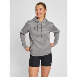 Bluza do piłki ręcznej damska Hummel Core XK z kapturem. Szare bluzy z kapturem damskie HUMMEL, l. Za 191.00 zł.