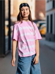 Koszulka tie-dye - wielobarwny. Koszulki dziewczęce Sinsay, l, bez wzorów, bez ramiączek. Za 17.99 zł.