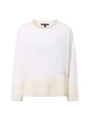 Armani Exchange Sweter z zawartością alpaki Kobiety biały, XS. Białe swetry klasyczne damskie Armani Exchange, xs, prążkowane, bez kołnierzyka. Za 329.95 zł.