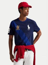 Polo Ralph Lauren T-Shirt 710981767003 Granatowy Regular Fit. Niebieskie koszulki polo męskie Polo Ralph Lauren, m, bez wzorów, z bawełny, bez ramiączek. Za 549.99 zł.