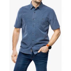 Koszula turystyczna męska Royal Robbins Mojave Pucker Dry S/S. Niebieskie koszule męskie ROYAL ROBBINS, m, bez wzorów, bez kołnierzyka, bez ramiączek. Za 270.99 zł.