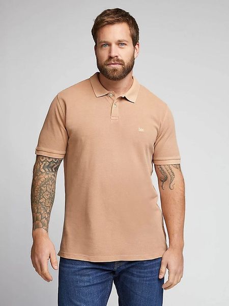 Lee Koszulka polo w kolorze pomarańczowym rozmiar: XL. Pomarańczowe koszulki polo męskie Lee, xl, bez wzorów, bez ramiączek. Za 118.01 zł.