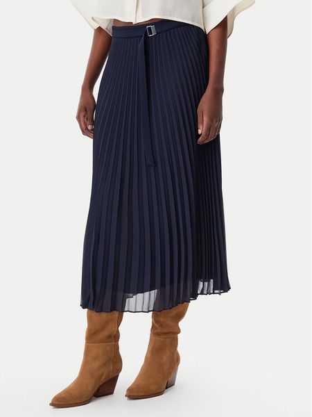 BOSS Spódnica plisowana Vocelina 50531644 Granatowy Regular Fit. Niebieskie spódniczki damskie Boss, bez wzorów, z syntetyku, plisowane. Za 859.99 zł.