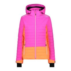 Damska kurtka narciarska softshell CMP. Czerwone kurtki damskie CMP, na zimę, bez wzorów, z softshellu, bez kaptura. Za 752.90 zł.