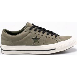Converse - Tenisówki. Zielone trampki i tenisówki męskie Converse, bez wzorów, z materiału, bez zapięcia. W wyprzedaży za 199.90 zł.