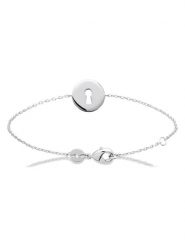 L'Atélier Précieux Srebrna bransoletka z elementem ozdobnym rozmiar: onesize. Szare bransoletki damskie L'Atélier Précieux, srebrne. Za 126.99 zł.