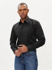 Guess Koszula Sunset M1YH20 W7ZK1 Czarny Slim Fit. Czarne koszule męskie Guess, l, z aplikacjami, z bawełny, bez kołnierzyka, bez ramiączek. Za 295.00 zł.