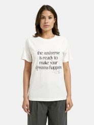 Smith & Soul Koszulka w kolorze kremowym rozmiar: L. Brązowe t-shirty damskie Smith & Soul, l, bez wzorów, z bawełny, bez kołnierzyka. Za 78.99 zł.