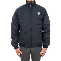 Kurtka typu bomber z technicznego materiału. Niebieskie kurtki damskie UMBRIA EQUITAZIONE, xl, bez wzorów, z polaru, sportowe, bez kaptura. Za 317.00 zł.