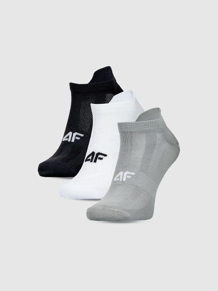 4F Skarpetki treningowe przed kostkę (3-pack) męskie - multikolor 39-42. Skarpetki męskie 4f, bez wzorów, z elastanu. Za 44.99 zł.